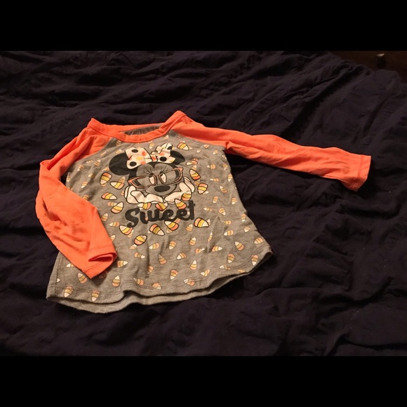 Raglan 2T Minnie Candy Corn Tee - Picture 1 of 3